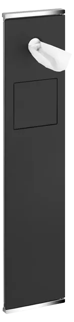 Plan Integral Modul WC 2 Anschlag rechts 176 x 775 x 143 mm verchromt/schwarz