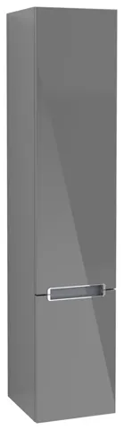 Villeroy & Boch Hochschrank „Subway 2.0“ 35 × 165 × 37 × 37 cm Glossy Grey, Anschlag links, ohne Beleuchtung Villeroy & Boch Hochschrank „Subway 2.0“ 35 × 165 × 37 × 37 cm Glossy Grey, Anschlag links, ohne Beleuchtung