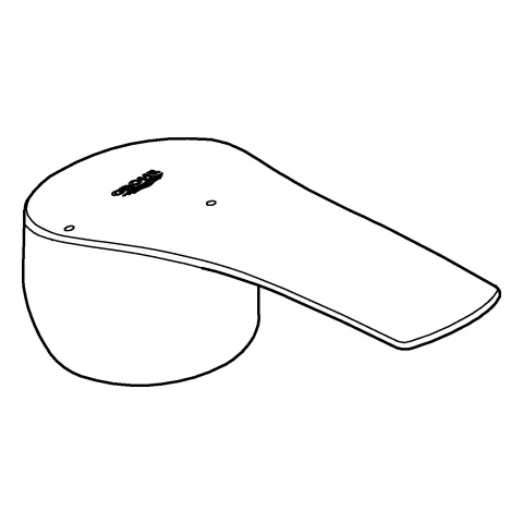 Hebel 48540, für Eurosmart Einhebelmischer, chrom Hebel 48540, für Eurosmart Einhebelmischer, chrom