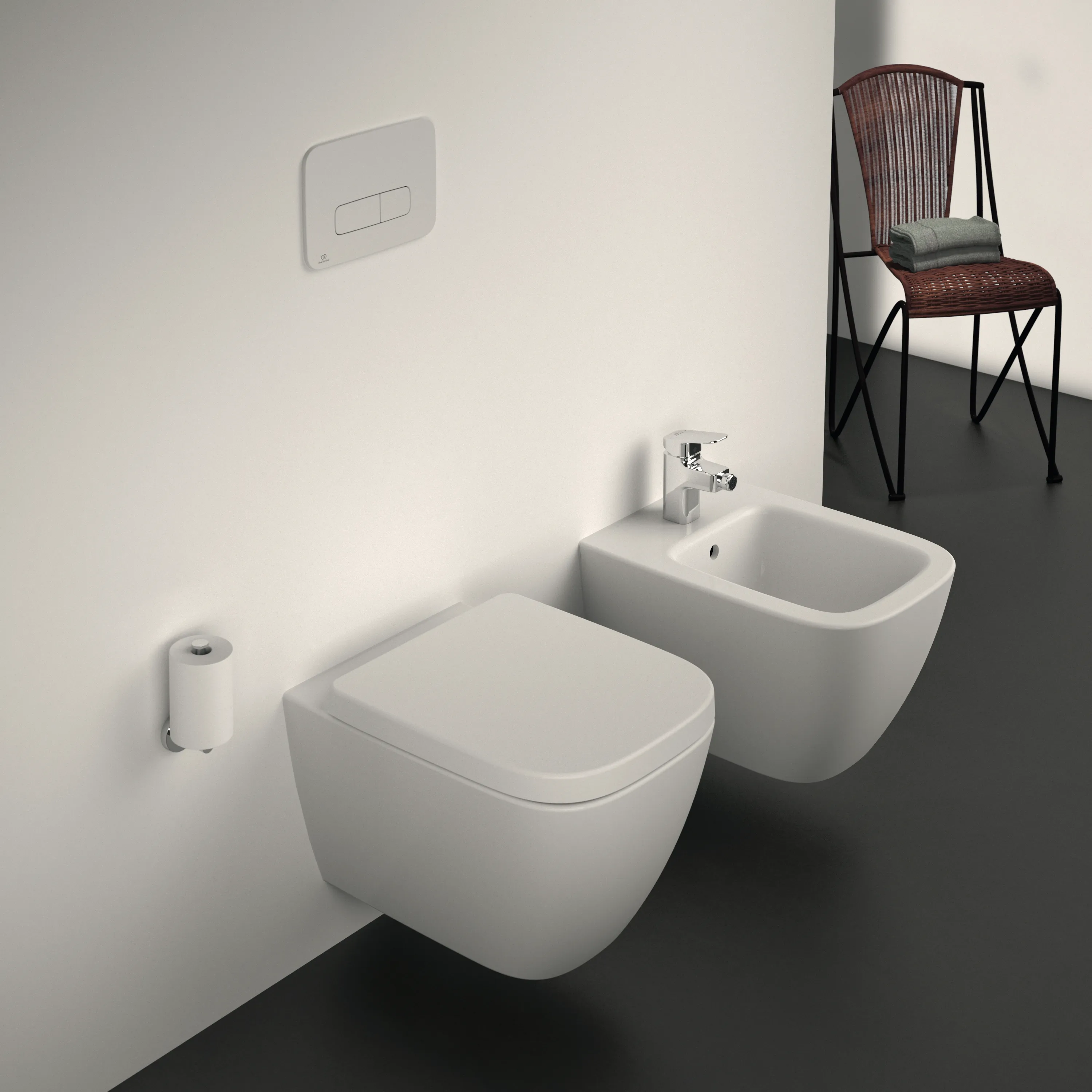 WC-Paket i.life S WC Randlos mit WC-Sitz Softclosing 360x485x375mm Weiß