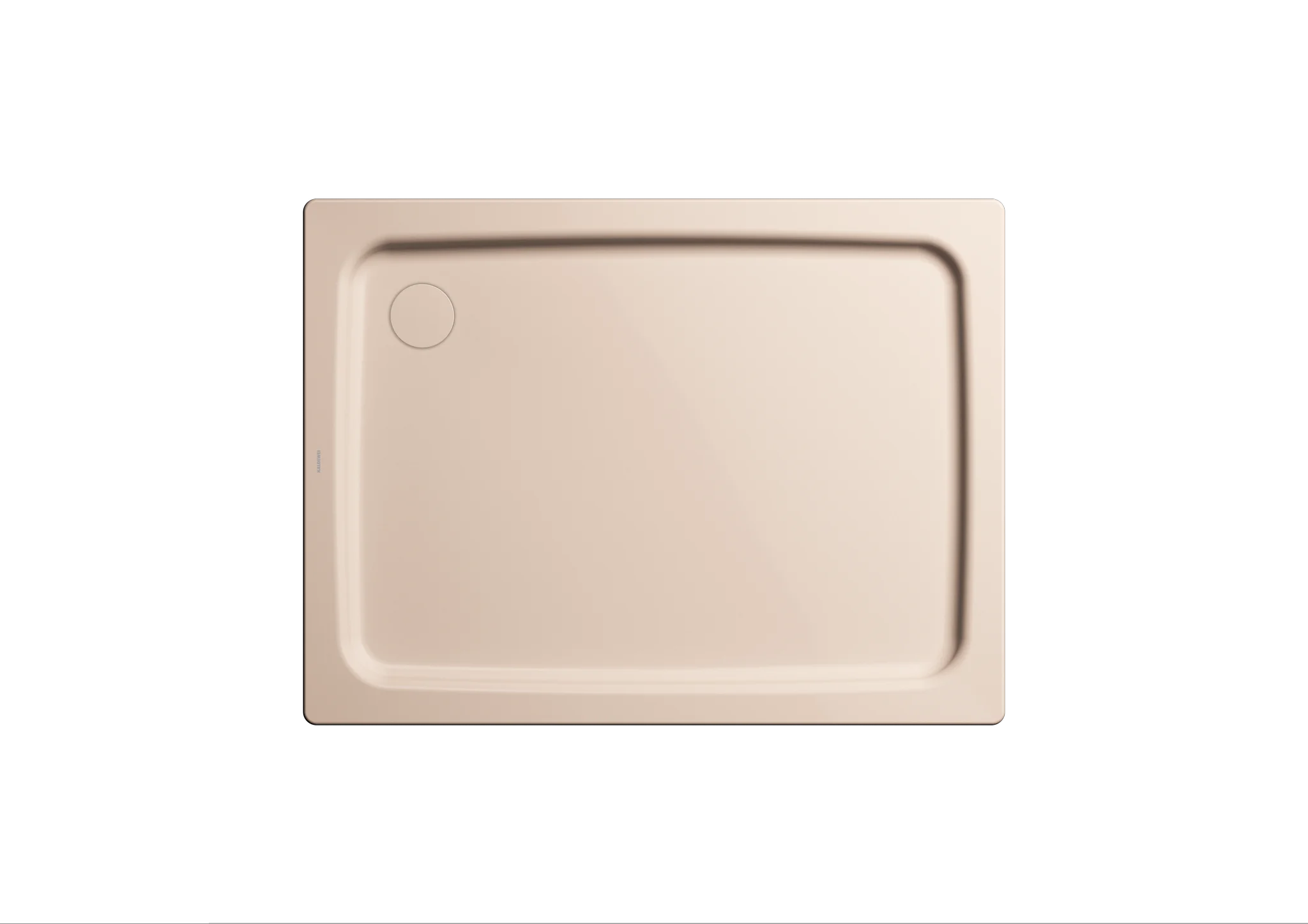 Kaldewei Duschplan mit Wannenträger, Serie Duschplan, Modell 424-2, Farbe Bahamabeige, Perl-Effekt, Maße 700 x 1700 mm, Tiefe 65 mm, Randhöhe 32 mm, Eckablauf