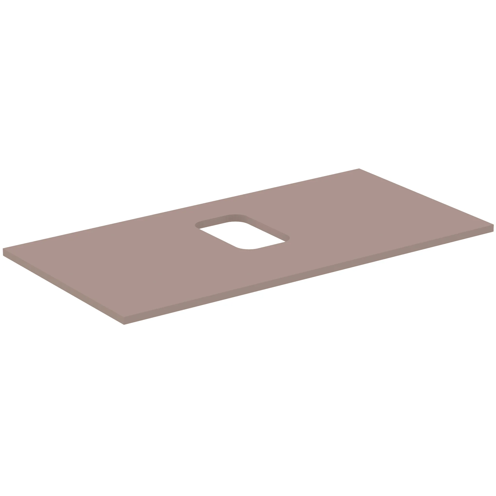 Ideal Standard Waschtischplatte i.life B, 1002x507x18 mm, Greige matt Ideal Standard Waschtischplatte i.life B, 1002x507x18 mm, Greige matt