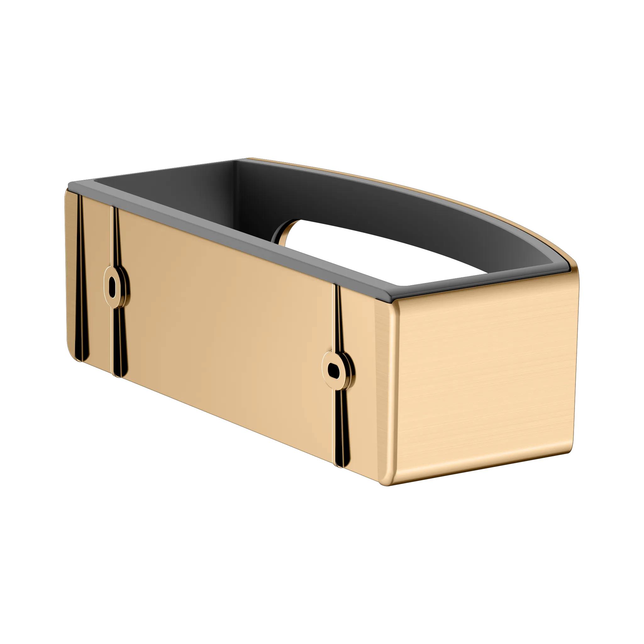 KEUCO ELEGANCE Duschablage Kunststoff-Einsatz anthrazit Messing gebürstet KEUCO ELEGANCE Duschablage Kunststoff-Einsatz anthrazit Messing gebürstet