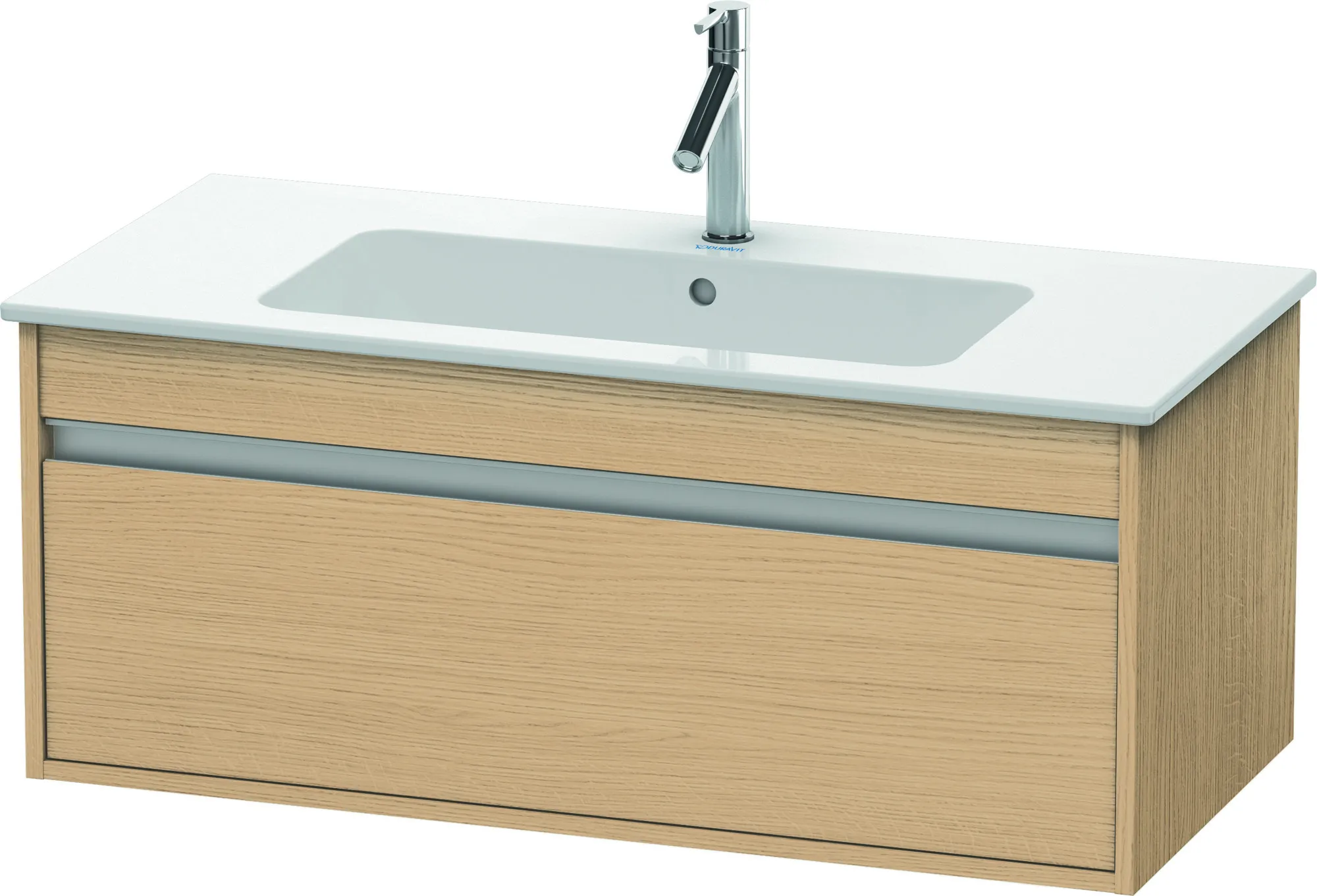 Duravit Waschtischunterschrank wandhängend „Ketho“ 100 × 41 × 47,5 cm Eiche Natur