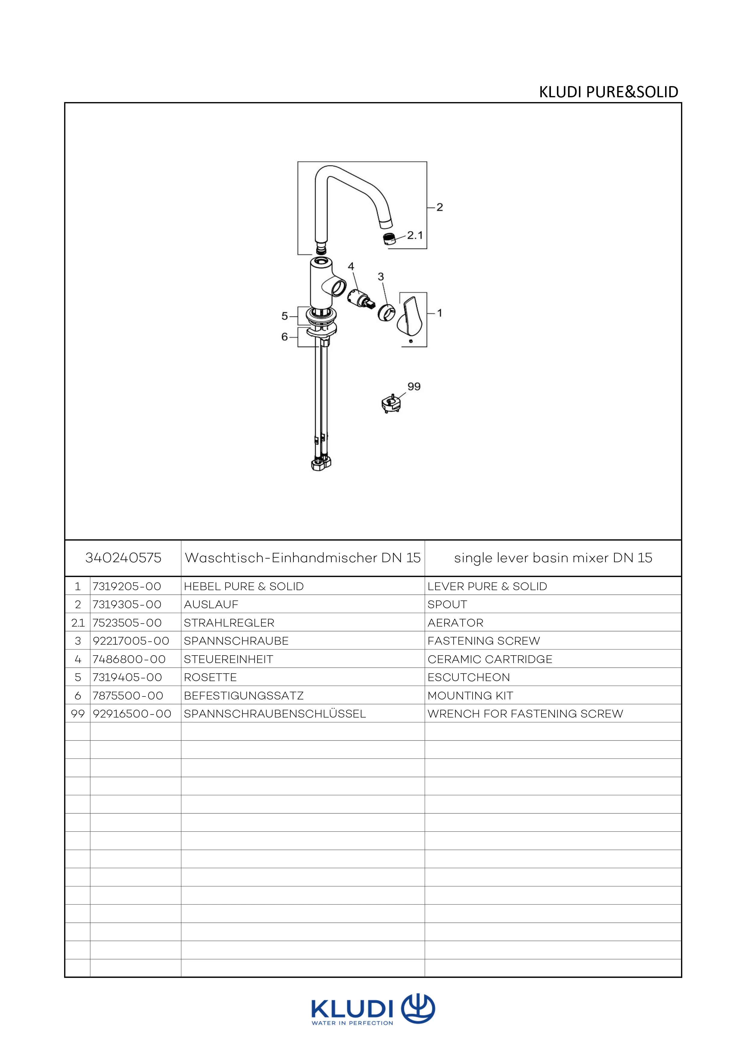 PURE & SOLID WaschtischEHM seitl. Bed. ohne Ablaufgarnitur chrom PURE & SOLID WaschtischEHM seitl. Bed. ohne Ablaufgarnitur chrom