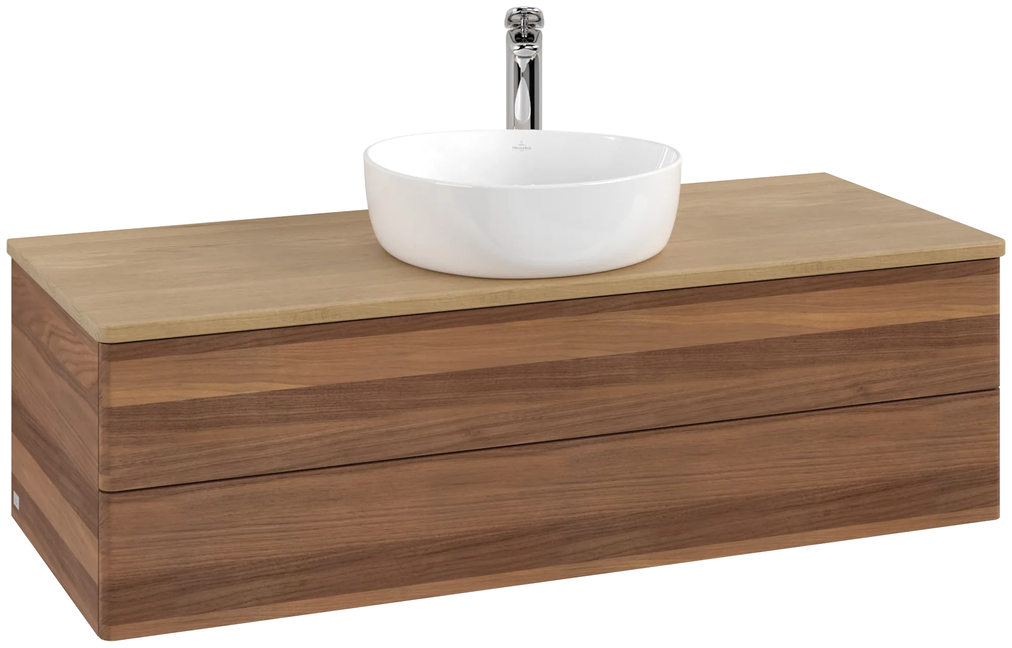 Villeroy & Boch Antao Waschbeckenunterschrank L21_5, 1200x360x500 mm, Warm Walnut/Honey Oak