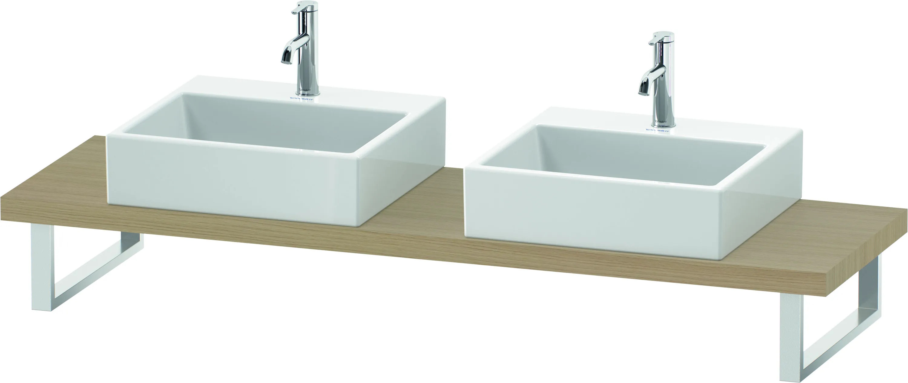 Duravit Konsole „L-Cube“ in Mediterrane Eiche Duravit Konsole „L-Cube“ in Mediterrane Eiche