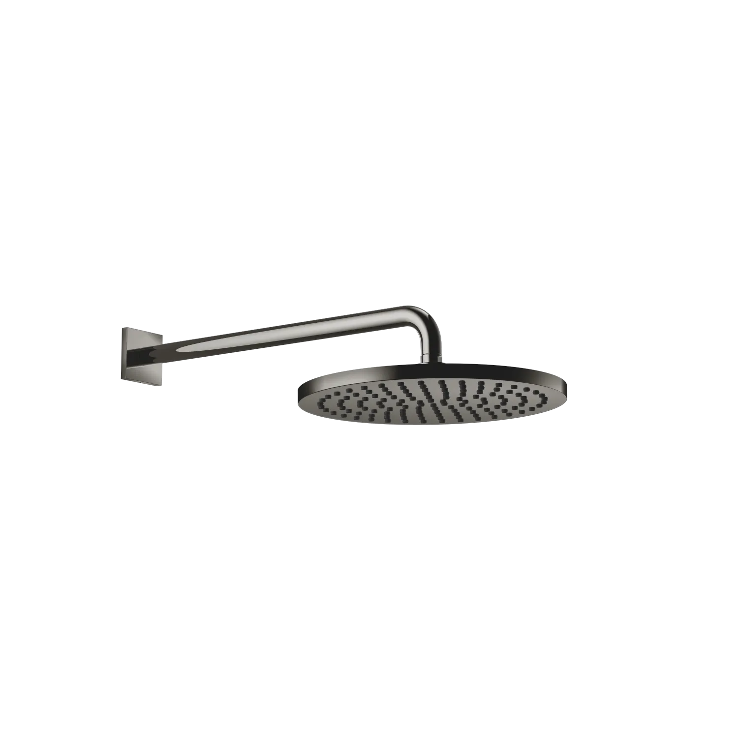 Dornbracht Regenbrause mit Wandanbindung FlowReduce 300 mm Dark Chrome - 450 mm Ausladung