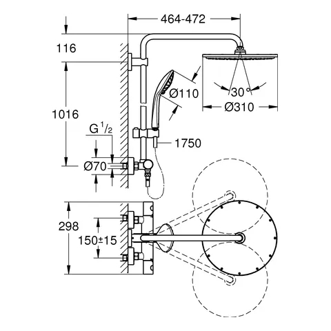 Grohe 26075000 in hard graphite (gebürstet) Grohe 26075000 in hard graphite (gebürstet)