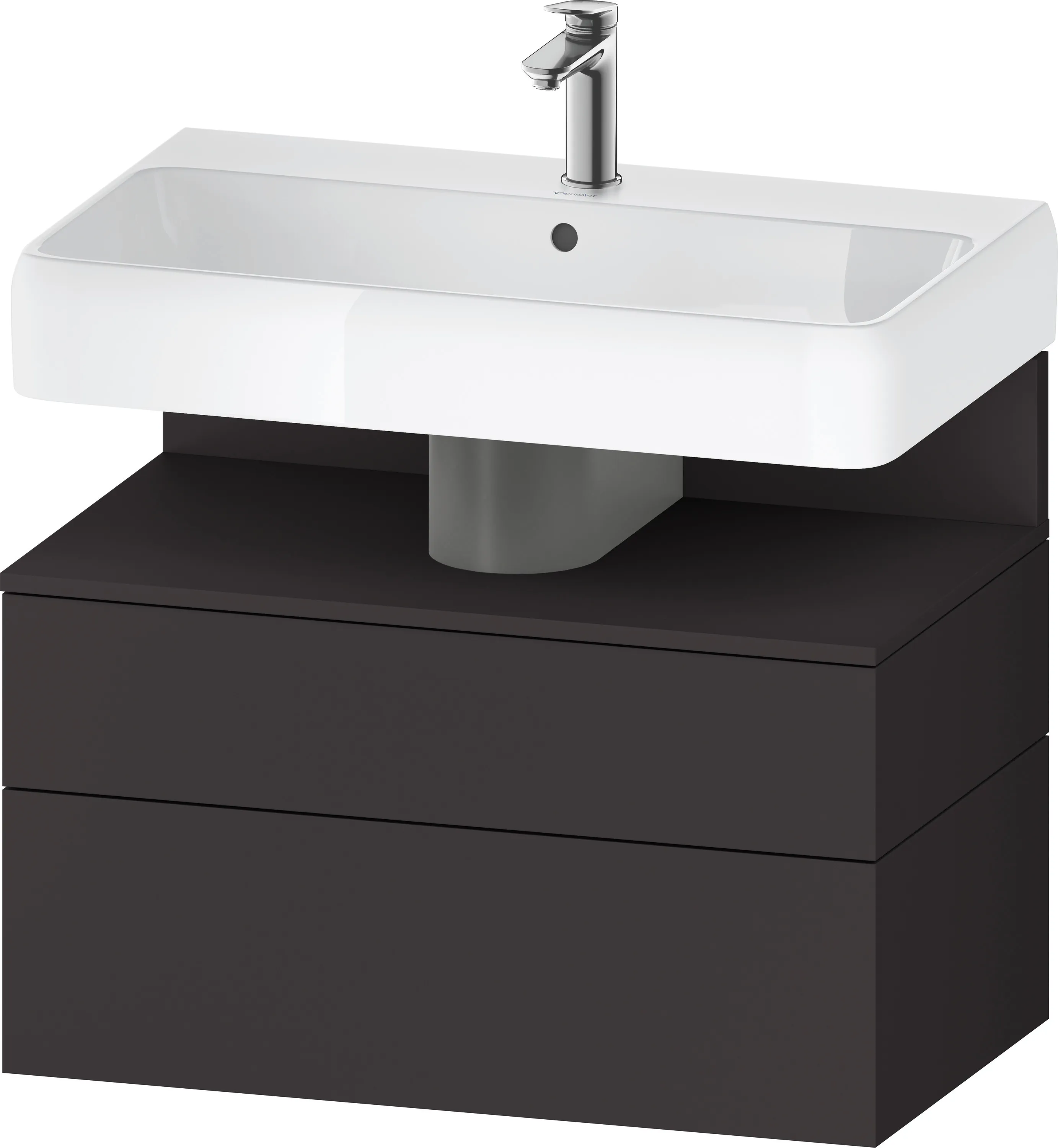 Duravit Waschtischunterschrank wandhängend „Qatego“ 79 × 59 × 47 cm, mit Beleuchtung