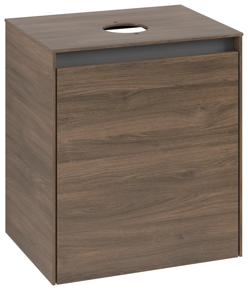 Villeroy & Boch Waschbeckenunterschrank Collaro Arizona Oak 500x380 mm, 1 Tür, SoftClosing, Wandmontage