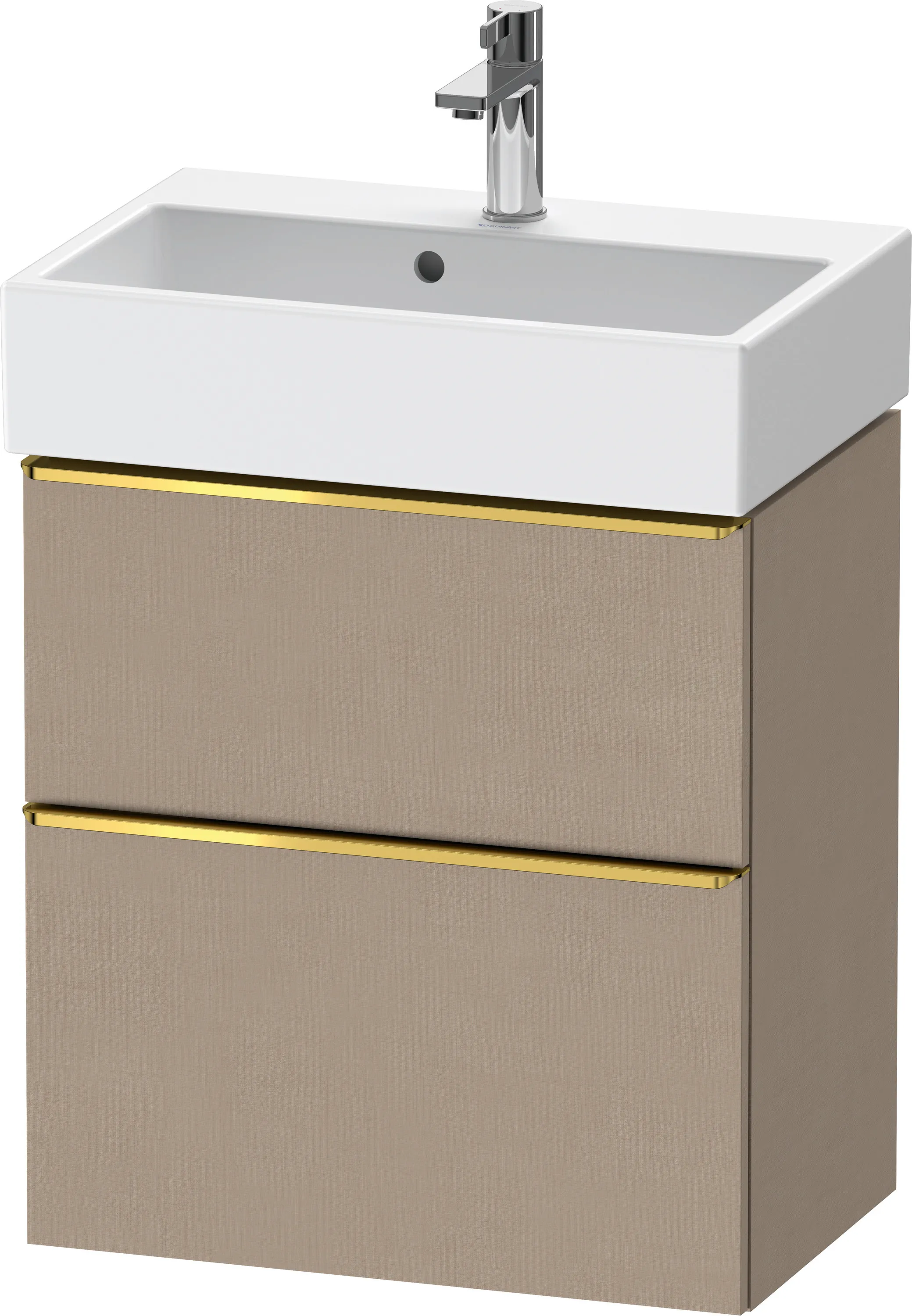 Duravit Waschtischunterschrank wandhängend „D-Neo“ 58,4 × 62,5 × 37,2 cm Leinen