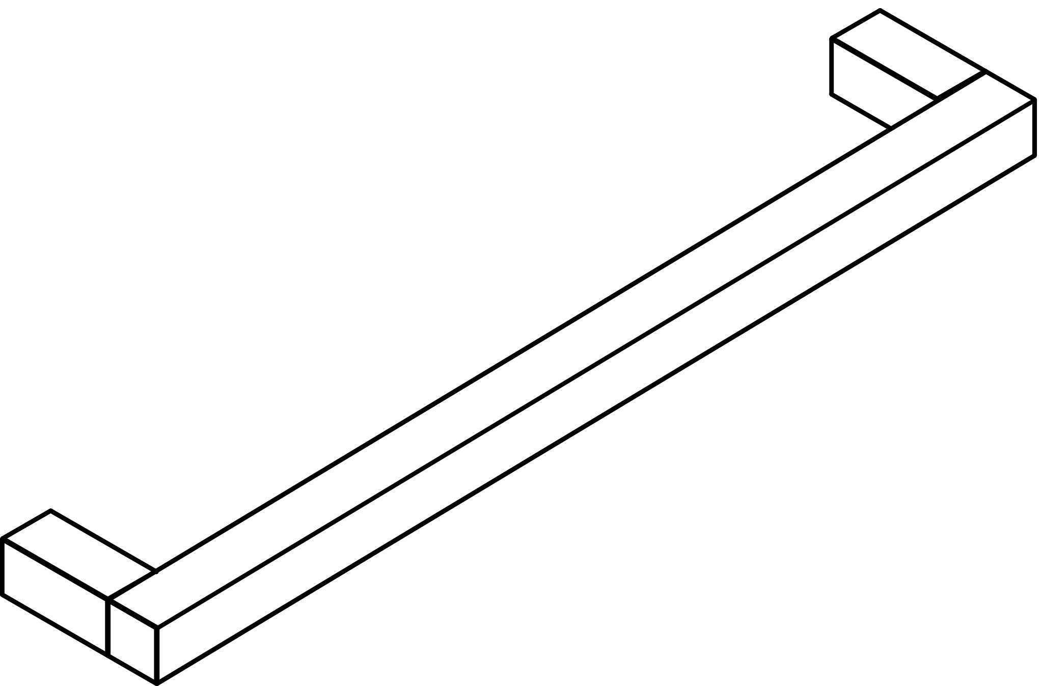 HEWI Handtuchhalter „System 100“ 62,5 cm