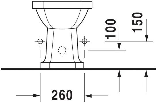 Duravit Stand-Bidet „1930“, Befestigung sichtbar 35,5 × 60 × 39 cm Duravit Stand-Bidet „1930“, Befestigung sichtbar 35,5 × 60 × 39 cm