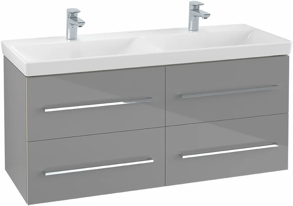Villeroy & Boch Waschtischunterschrank „Avento“ für Schrank-Doppelwaschtisch 1180 × 514 × 452 mm Graphite, Soft Closing Villeroy & Boch Waschtischunterschrank „Avento“ für Schrank-Doppelwaschtisch 1180 × 514 × 452 mm Graphite, Soft Closing