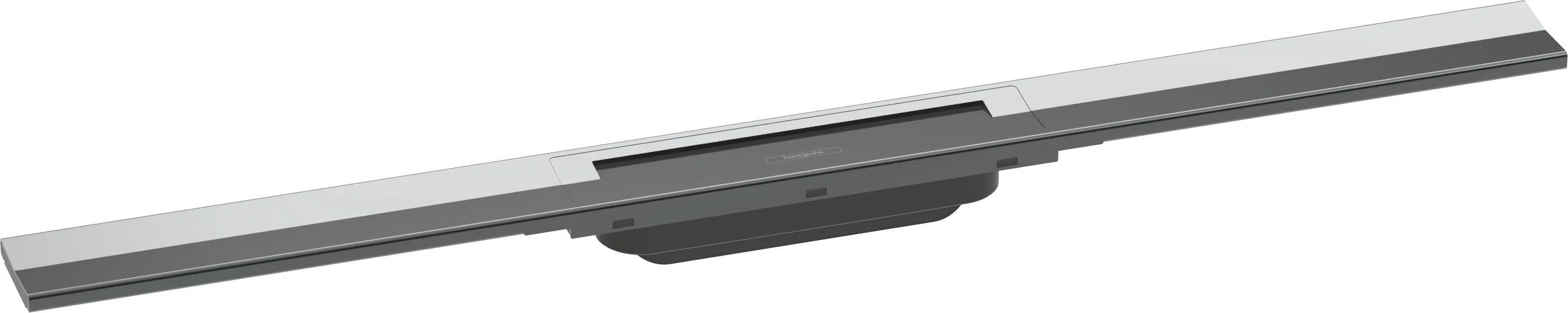 Hansgrohe RainDrain Flex Duschrinne 800 mm, Chrom, zweiseitig montierbar, höhenverstellbar um 10 mm, bis zu 60 l/min Ablaufleistung