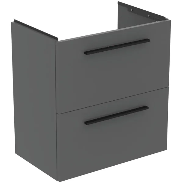 Ideal Standard Waschtischunterschrank „i.lifeS“ 60 × 63 × 37,5 cm Quarzgrau matt