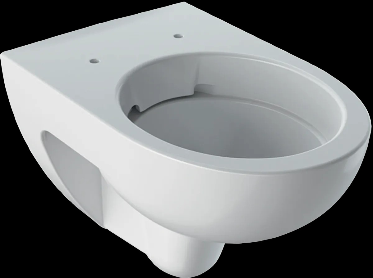 Wand-WC Rimfree Tiefspüler „Renova“ 33,5 × 34 × 54 cm mit KeraTect-Beschichtung und WC-Sitz „Renova“, Befestigung von oben, Soft Closing