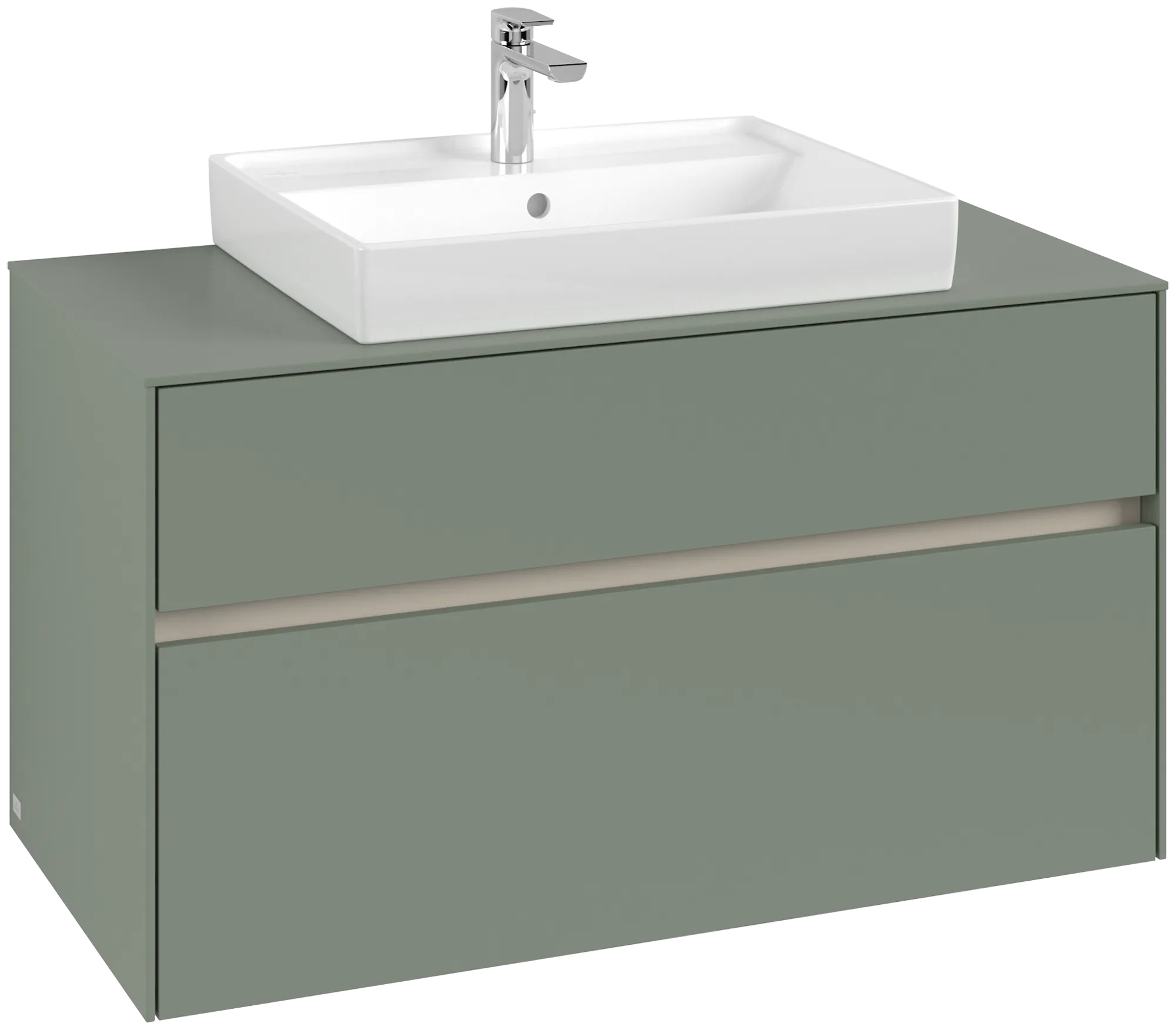 Villeroy & Boch Collaro Waschbeckenunterschrank C019B0, 1000 x 548 x 500 mm, Soft Green