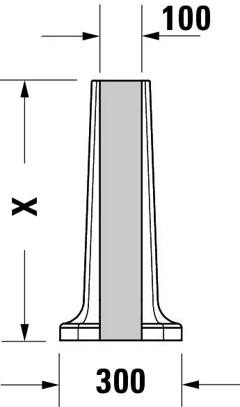 Standsäule 1930 für 043880 und 043870, weiß