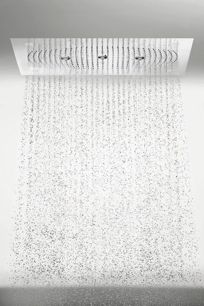 Hansgrohe Raindance Rainmaker Kopfbrause rechteckig chrom mit Licht, 680 x 460 mm, 3 Strahlzonen, DN20 Hansgrohe Raindance Rainmaker Kopfbrause rechteckig chrom mit Licht, 680 x 460 mm, 3 Strahlzonen, DN20
