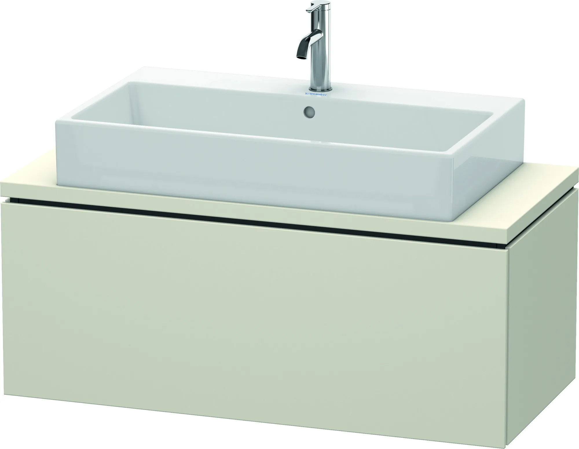 Duravit Waschtischunterschrank wandhängend „L-Cube“ 102 × 40 × 47,7 cm Taupe Matt Duravit Waschtischunterschrank wandhängend „L-Cube“ 102 × 40 × 47,7 cm Taupe Matt