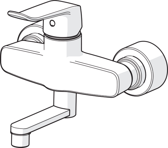 Einhand-Waschtischarmatur Bedienungshebel lang „Clinica“ Ausladung 177 mm in Chrom Einhand-Waschtischarmatur Bedienungshebel lang „Clinica“ Ausladung 177 mm in Chrom