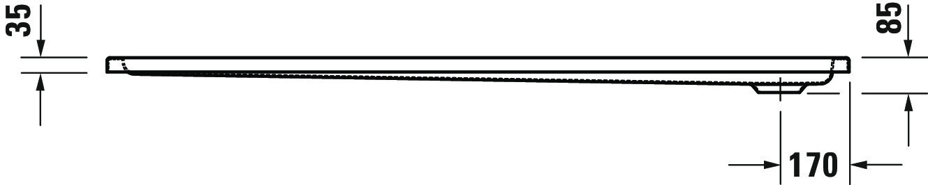 Duravit rechteck Duschwanne „D-Code“ 180 × 80 cm 