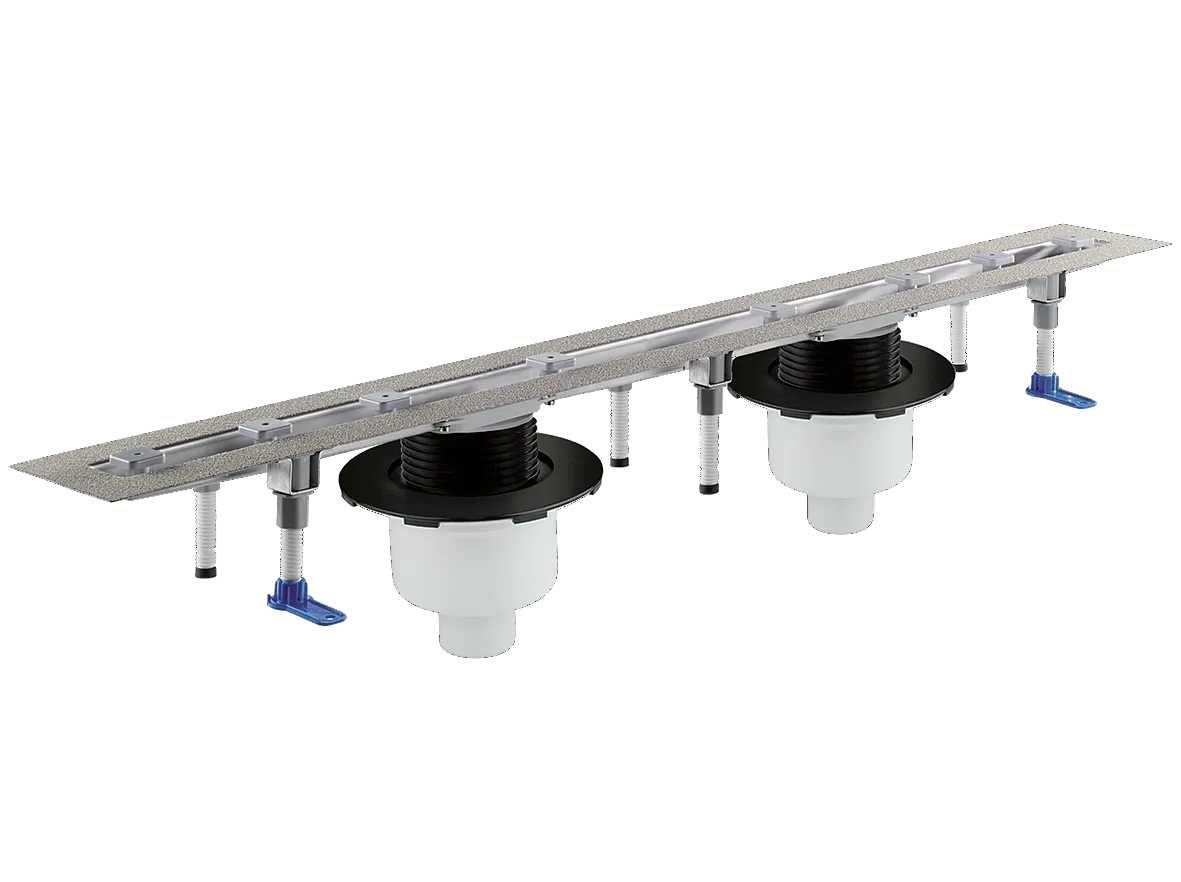 Duschrinne CeraLine senkrecht F Duo 1900 mm, DN 50/DN 70 Duschrinne CeraLine senkrecht F Duo 1900 mm, DN 50/DN 70