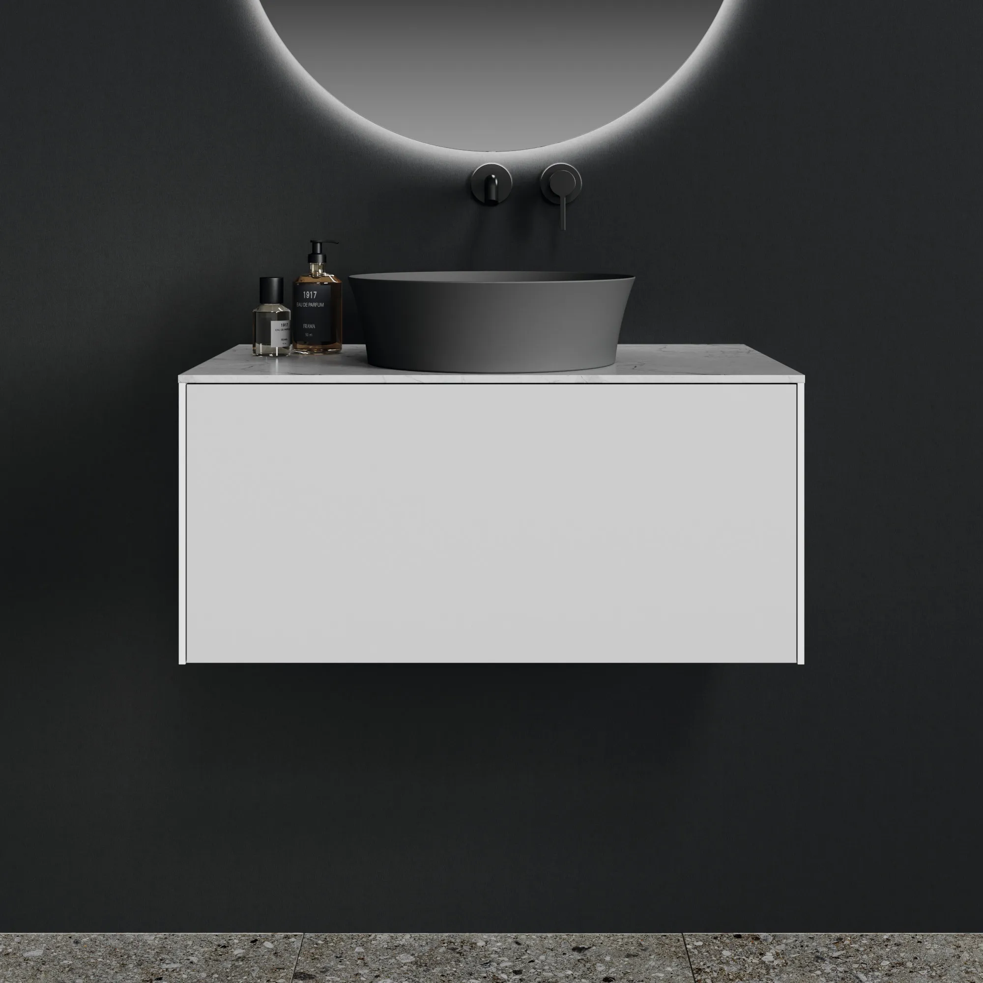 Ideal Standard Waschtischunterschrank „Conca“ 80,2 × 37 × 50,5 cm Weiß matt lackiert