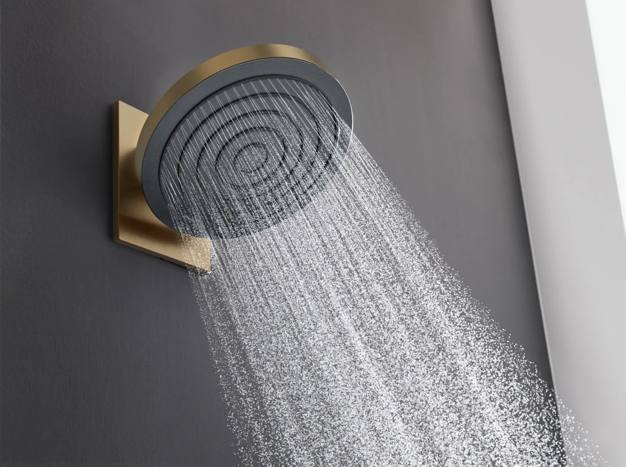 Hansgrohe Pulsify S Kopfbrause 260 mm, PowderRain, Brushed Bronze, EcoSmart BBR