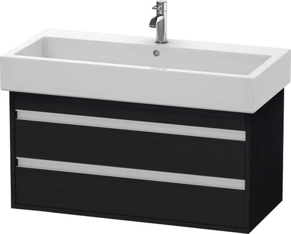 Duravit Waschtischunterschrank wandhängend „Ketho“ 95 × 48 × 44 cm Eiche Schwarz