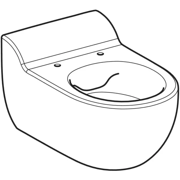 WC „Geberit Bambini“ in weiß alpin, Befestigung verdeckt WC „Geberit Bambini“ in weiß alpin, Befestigung verdeckt