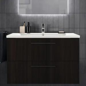 Ideal Standard Waschtischunterschrank „i.lifeB“ 100 × 63 × 50,5 cm Coff ee Oak