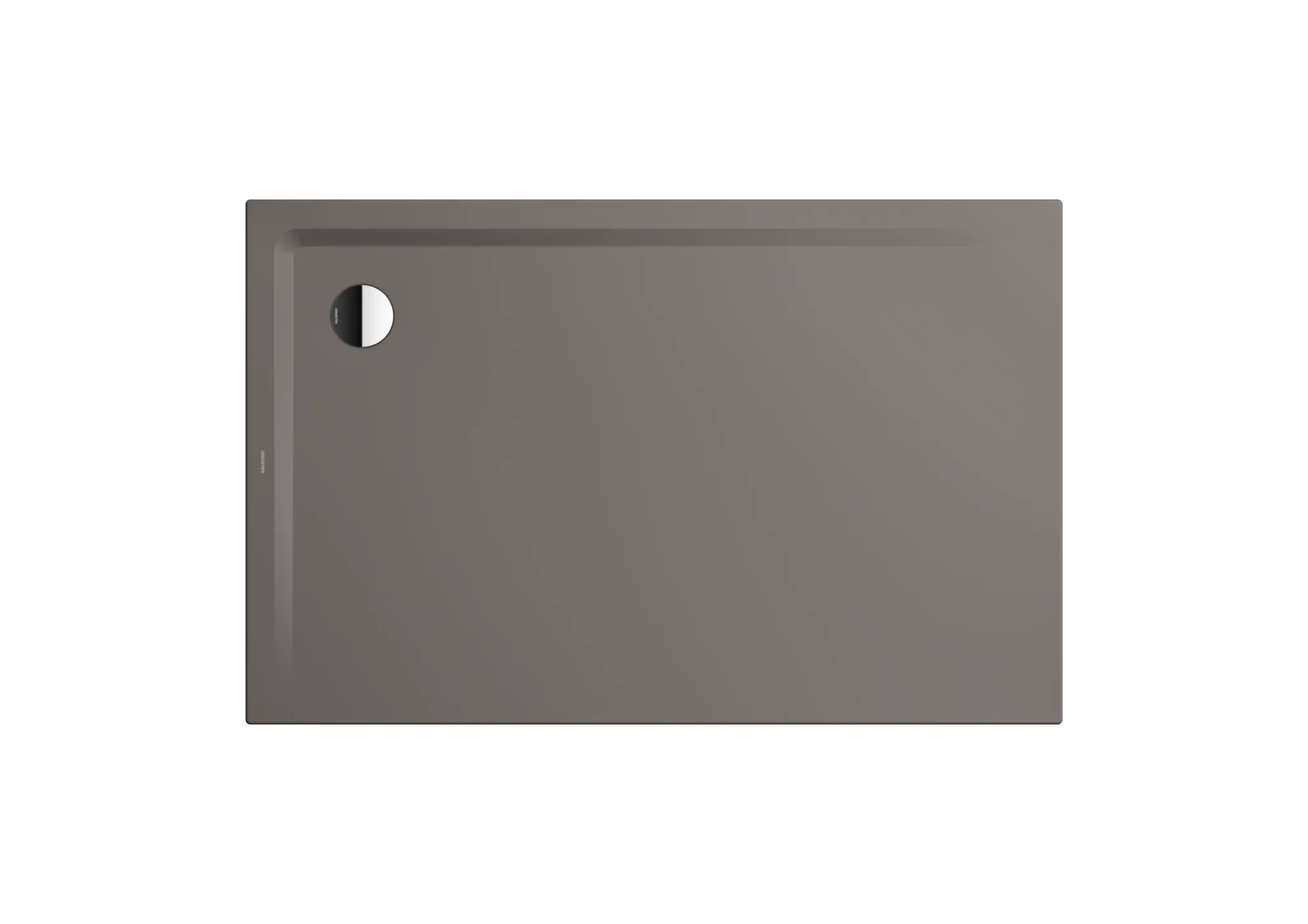 Kaldewei Duschwanne „Superplan“ 80 × 150 cm ohne Oberflächenveredelung, in warm grey 70