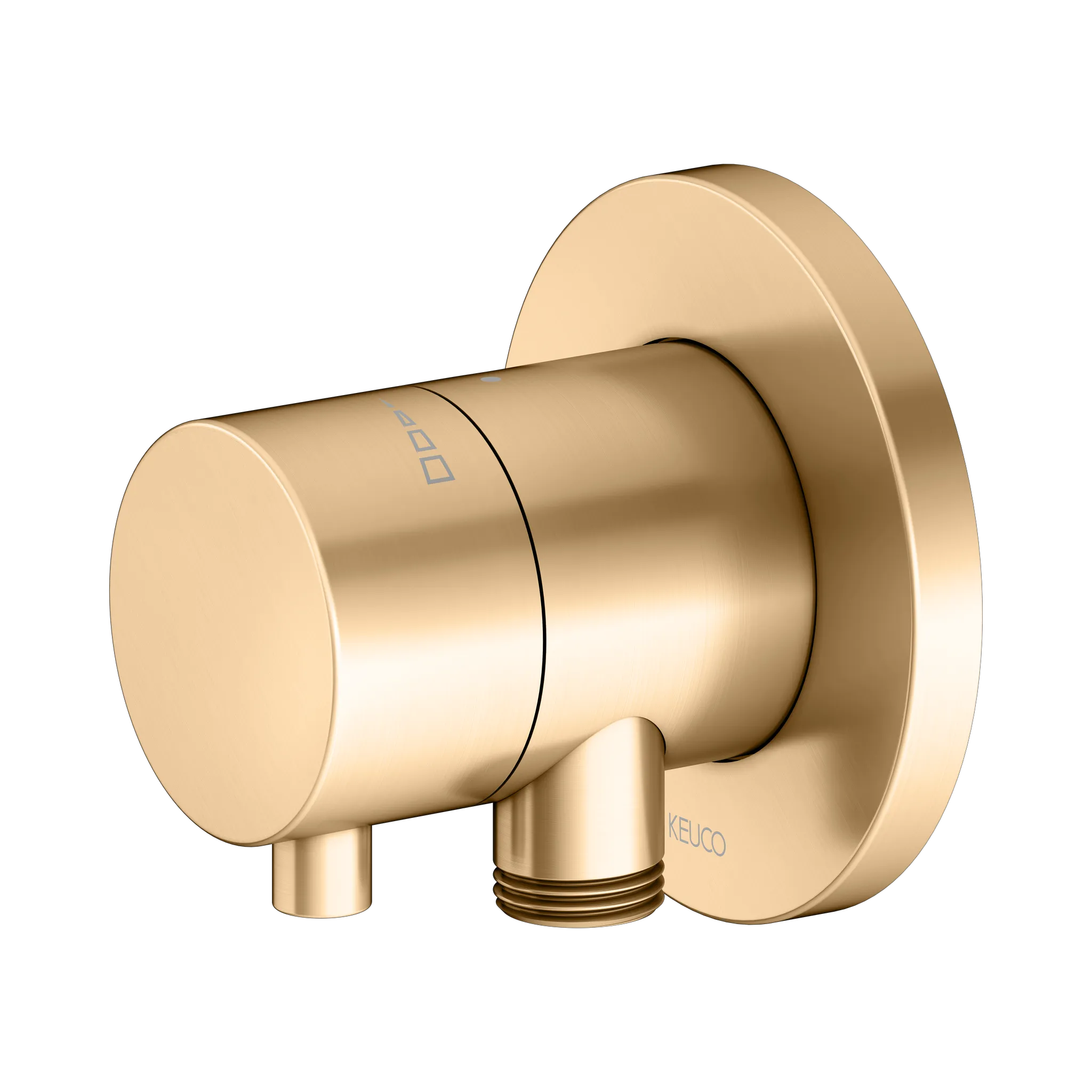 IXMO Absperrventil UP DN15 IXMO Comfort, rund Messing gebürstet IXMO Absperrventil UP DN15 IXMO Comfort, rund Messing gebürstet