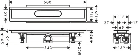 Komplettset uBox universal für Standardinstall.600mm für DR FS