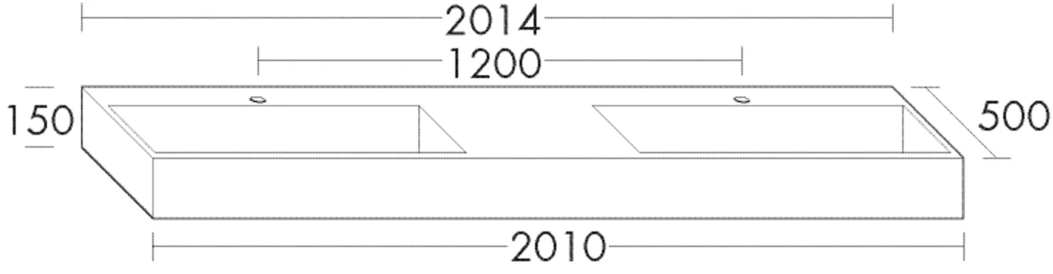 burgbad Crono Mineralguss-Waschtisch Weiß Velvet, 500x2014x150 burgbad Crono Mineralguss-Waschtisch Weiß Velvet, 500x2014x150