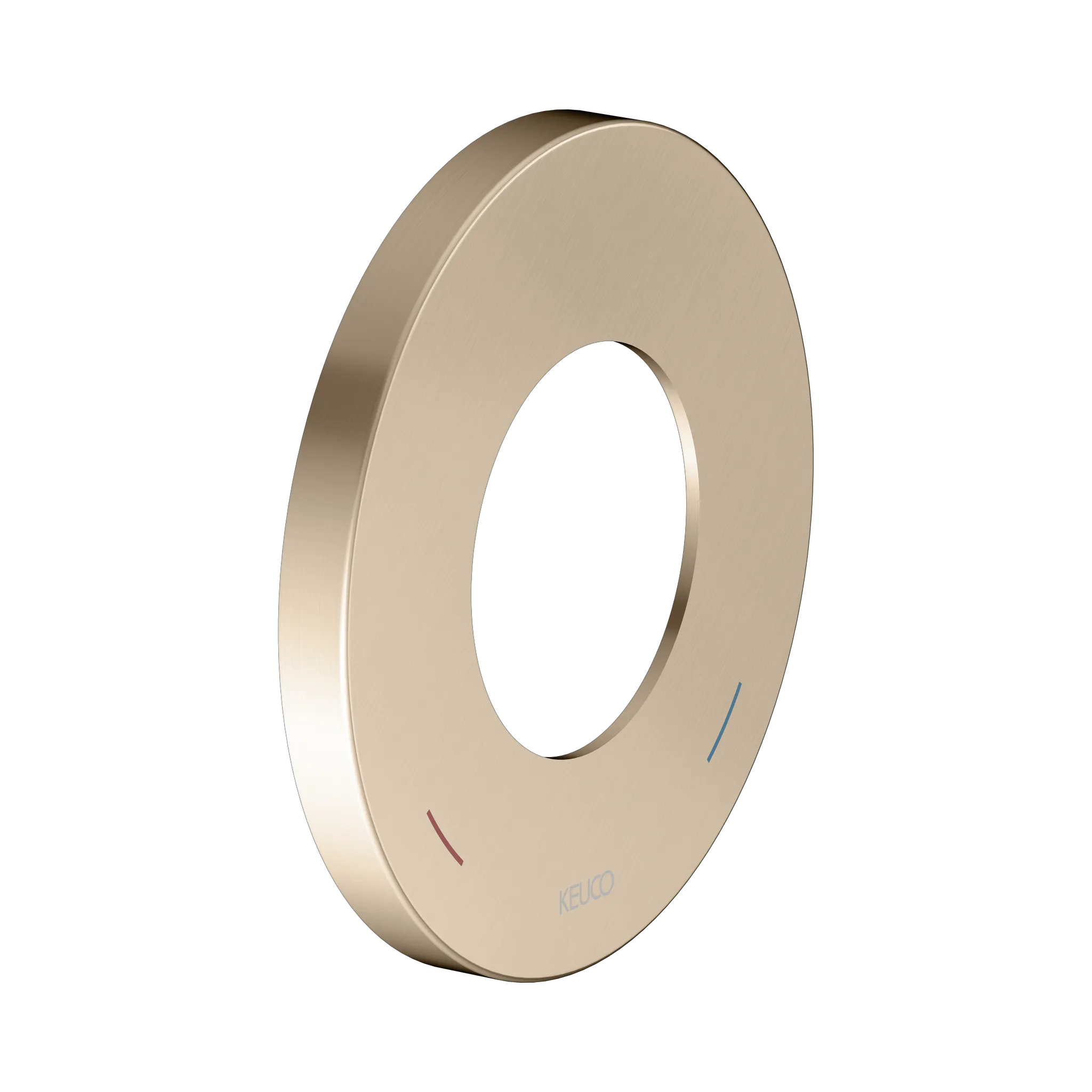 IXMO 59551030091 Wandrosette für Einhebelmischer, rund 105 mm Ø Bronze gebürstet
