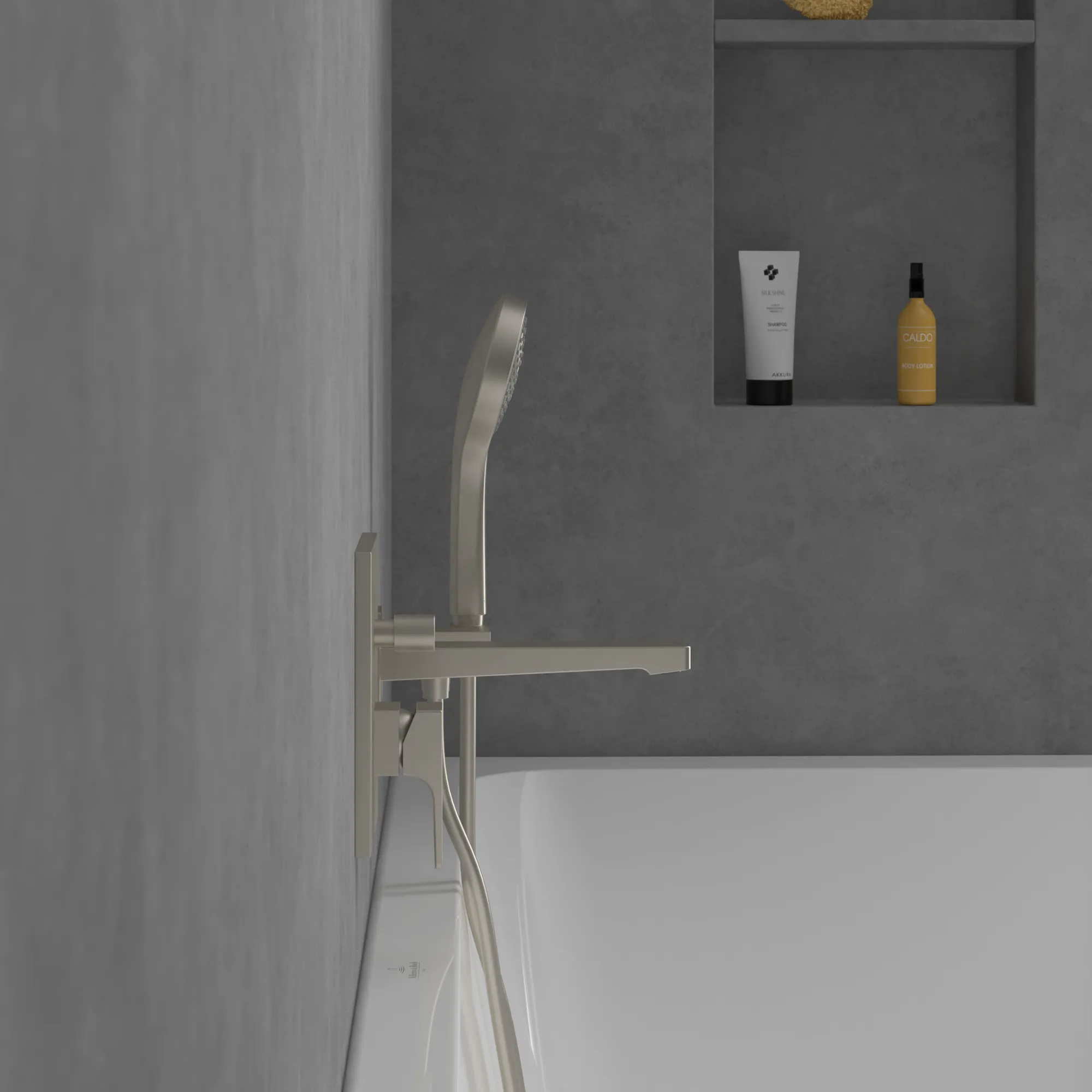 Villeroy & Boch Architectura Square Duscharmatur, Brushed Nickel Matt, 190 x 150 x 54 mm, Einhebel-Unterputz-Armatur mit Keramikkartusche Villeroy & Boch Architectura Square Duscharmatur, Brushed Nickel Matt, 190 x 150 x 54 mm, Einhebel-Unterputz-Armatur mit Keramikkartusche