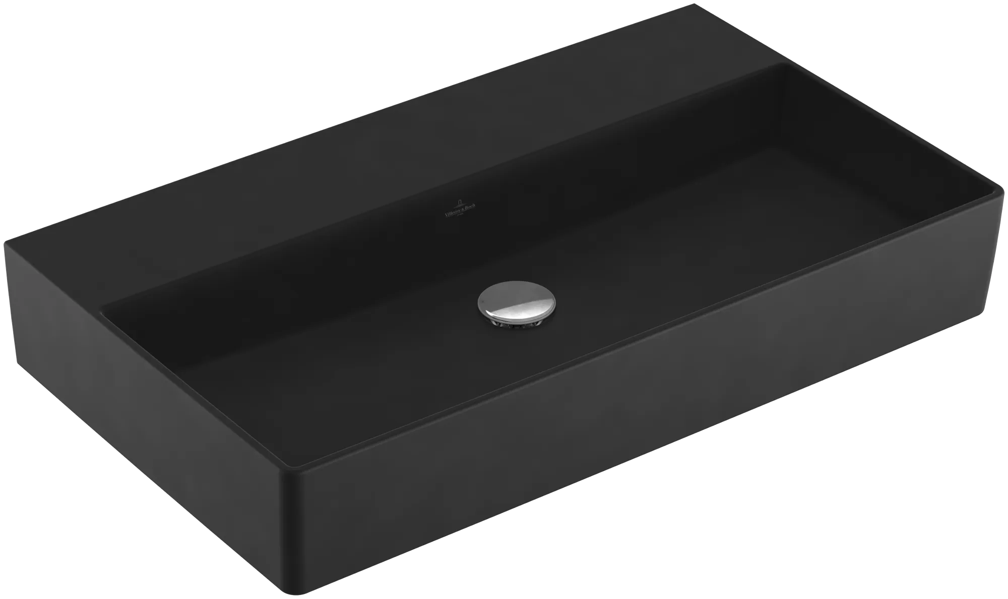 Villeroy & Boch Memento 2.0 Wandwaschbecken, 800x470x140mm, Pure Black CeramicPlus