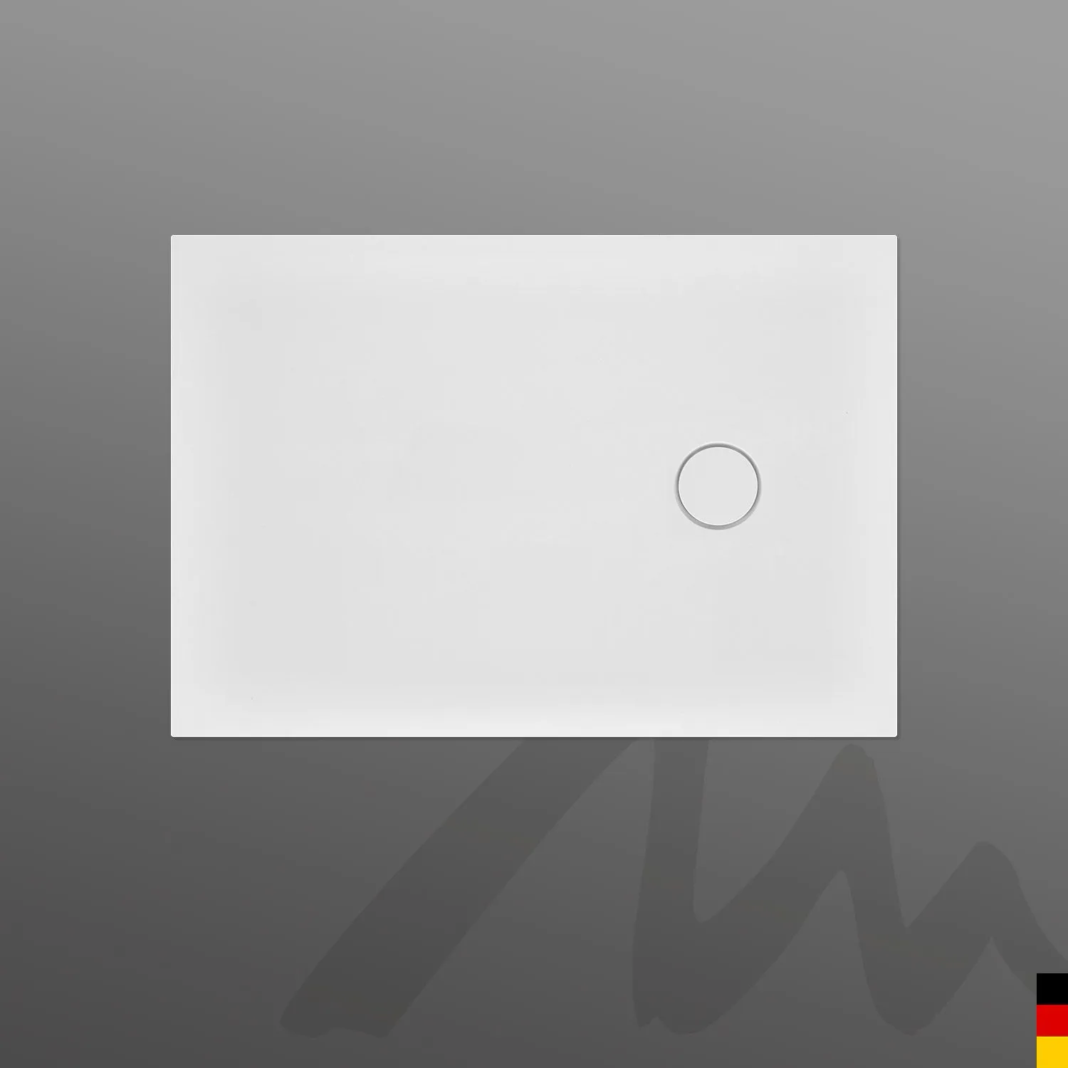 Mauersberger Duschwanne „vergo23“ 1300 × 900 mm in Weiß