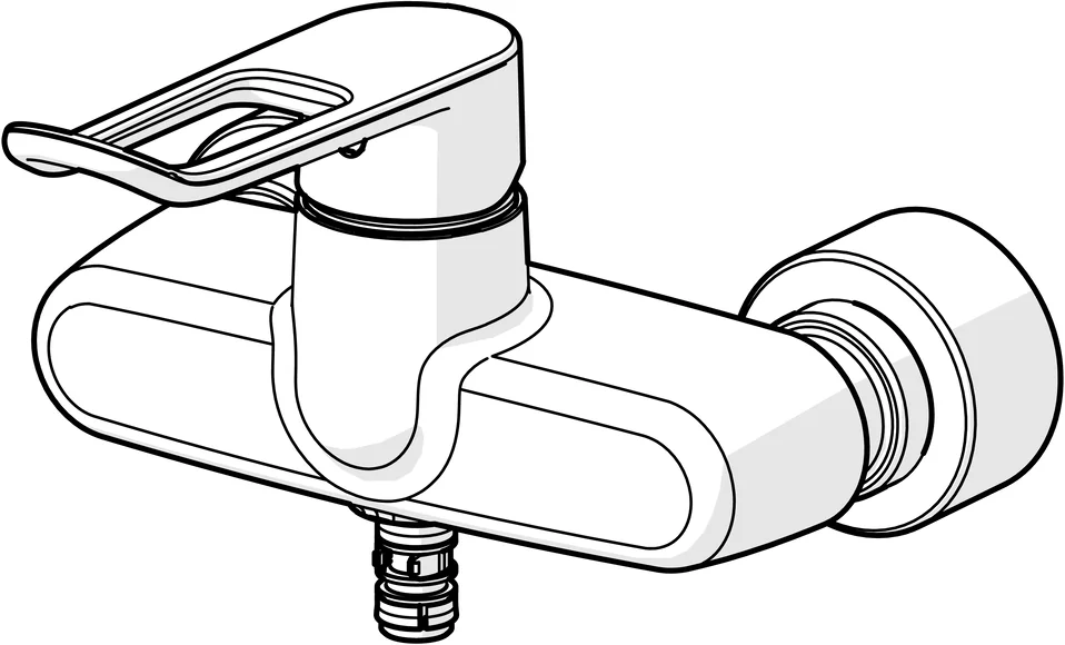 HansaCLINICA Waschtischbatterie HansaCLINICA Digital+ 0155 Bügelhebel Bluetooth Chrom