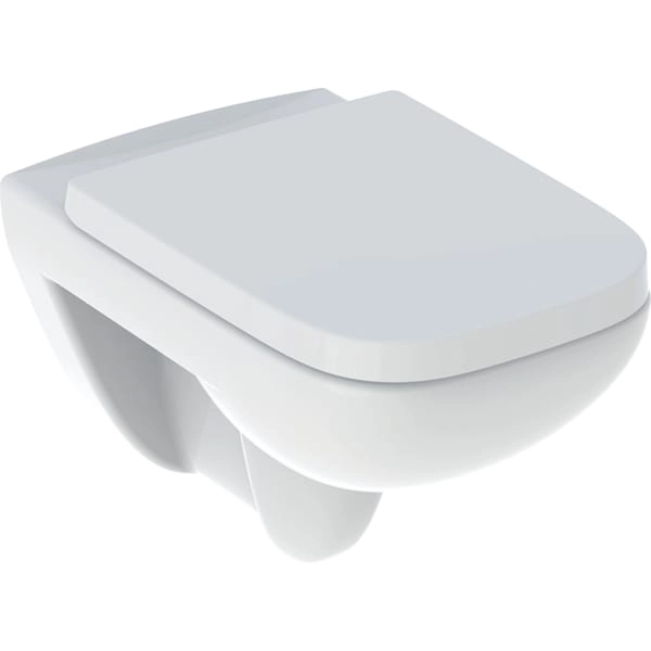 Wand-Tiefspül-WC Set mit WC-Sitz „Renova Plan“ 36 × 38,5 × 54 cm in weiß alpin, ohne Spülrand Wand-Tiefspül-WC Set mit WC-Sitz „Renova Plan“ 36 × 38,5 × 54 cm in weiß alpin, ohne Spülrand