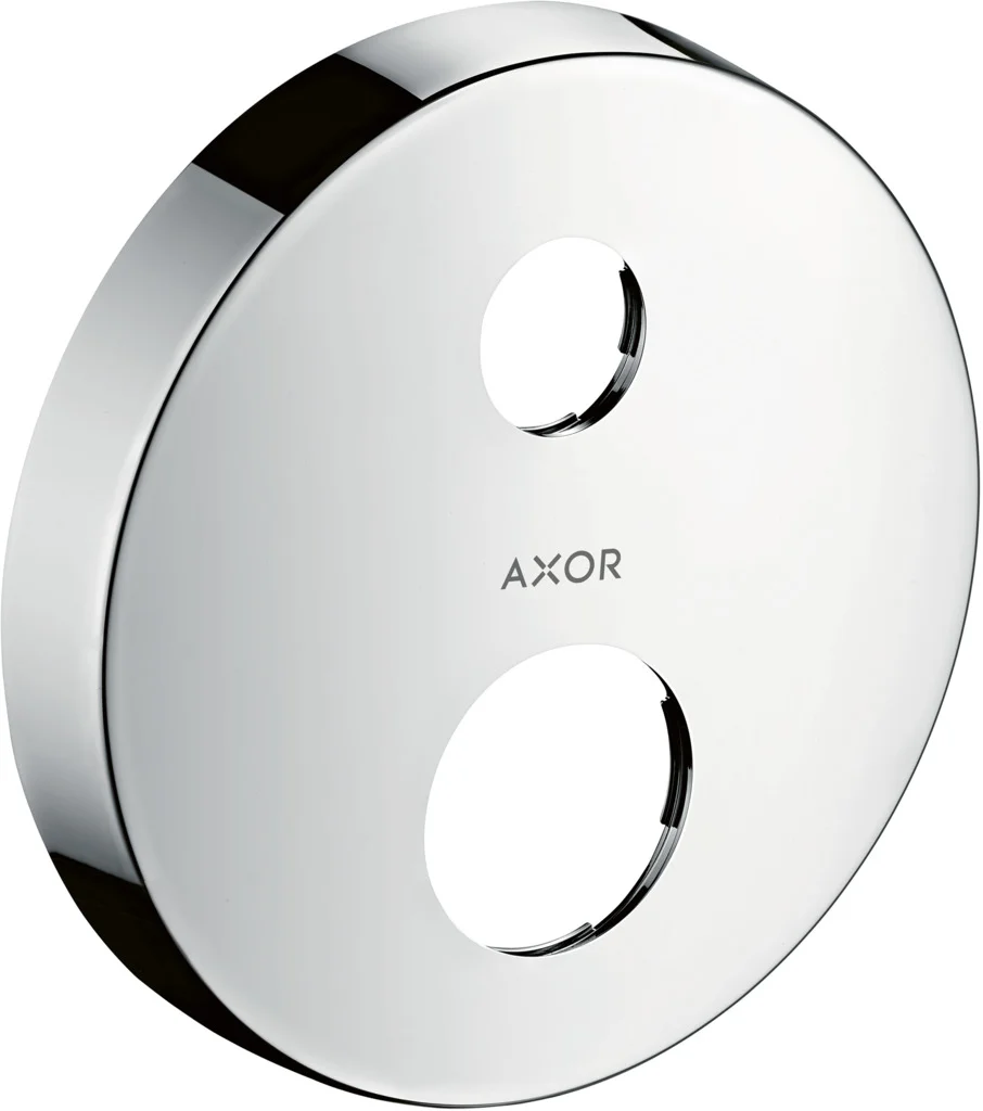 Hansgrohe AXOR Verlängerungsrosette rund 2-Loch, Chrom – 170 mm Durchmesser, 33 mm Verlängerung, Metallrosette Hansgrohe AXOR Verlängerungsrosette rund 2-Loch, Chrom – 170 mm Durchmesser, 33 mm Verlängerung, Metallrosette