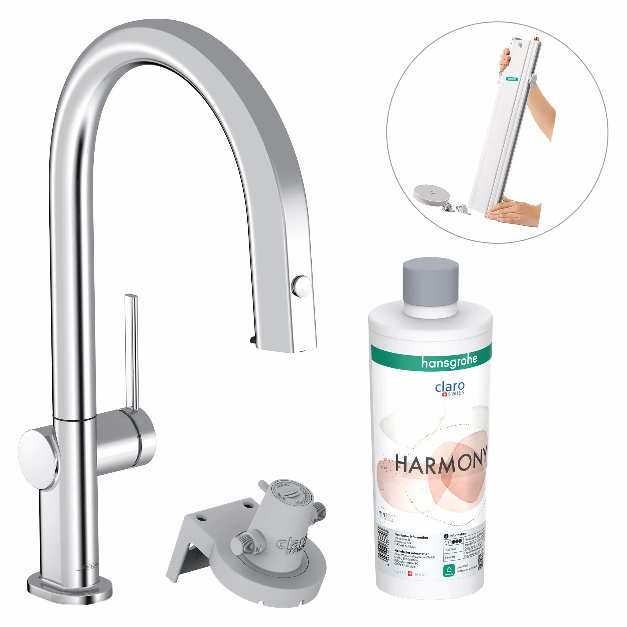 Hansgrohe Aqittura M91 Mischer M9, Ausziehauslauf, 1jet, sBox, Starter Set, Chrom Hansgrohe Aqittura M91 Mischer M9, Ausziehauslauf, 1jet, sBox, Starter Set, Chrom