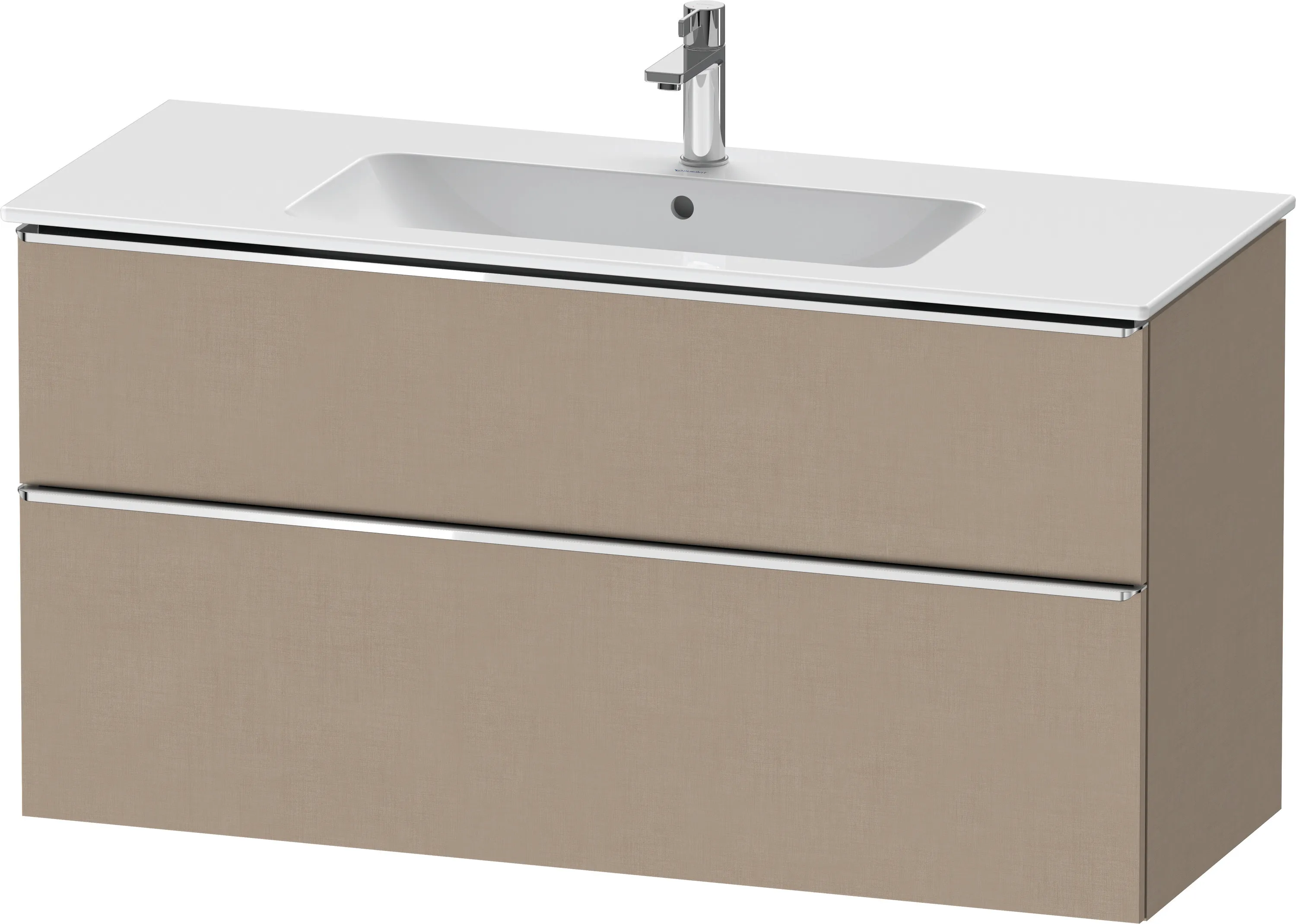 Duravit Waschtischunterschrank wandhängend „D-Neo“ 121 × 62,5 × 46,2 cm Leinen