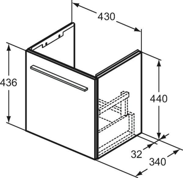 Ideal Standard i.life S Waschtischunterschrank 430x340x440mm Weiß matt Ideal Standard i.life S Waschtischunterschrank 430x340x440mm Weiß matt