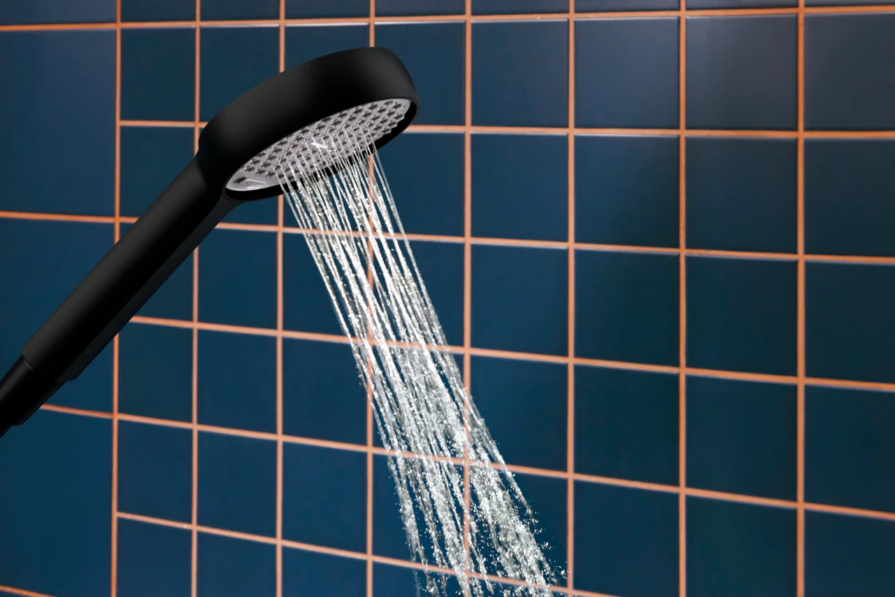 Hansgrohe Activera Select S Handbrause, 95 mm Brausekopfgröße, Rain & ImpactRain Strahl, mattschwarz, mit FlexPower und QuickClean+ Technologie Hansgrohe Activera Select S Handbrause, 95 mm Brausekopfgröße, Rain & ImpactRain Strahl, mattschwarz, mit FlexPower und QuickClean+ Technologie