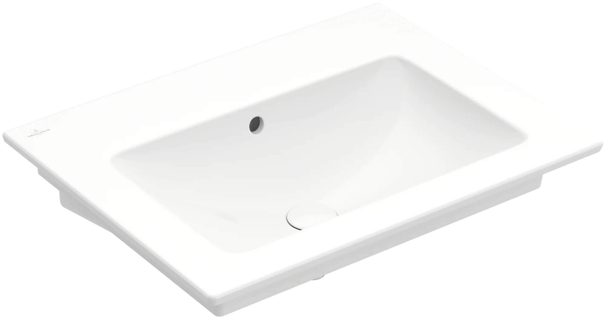 Villeroy & Boch Wandwaschtisch „Venticello“ 655 × 500 × 170 mm, für Becken mittig, ohne Hahnlochbohrung in Weiß Alpin Farbe: Weiß Alpin / Größe: 65,5 × 50 cm / Hahnlochbohrung: ohne Hahnlochbohrung / Oberflächenveredelung: ohne Oberflächenveredelung